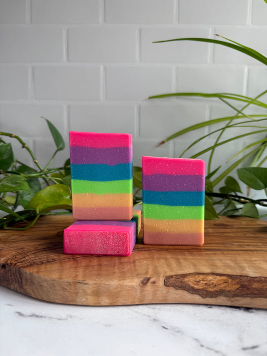 Tallow & Goat Milk Soap - Rainbow Sherbet